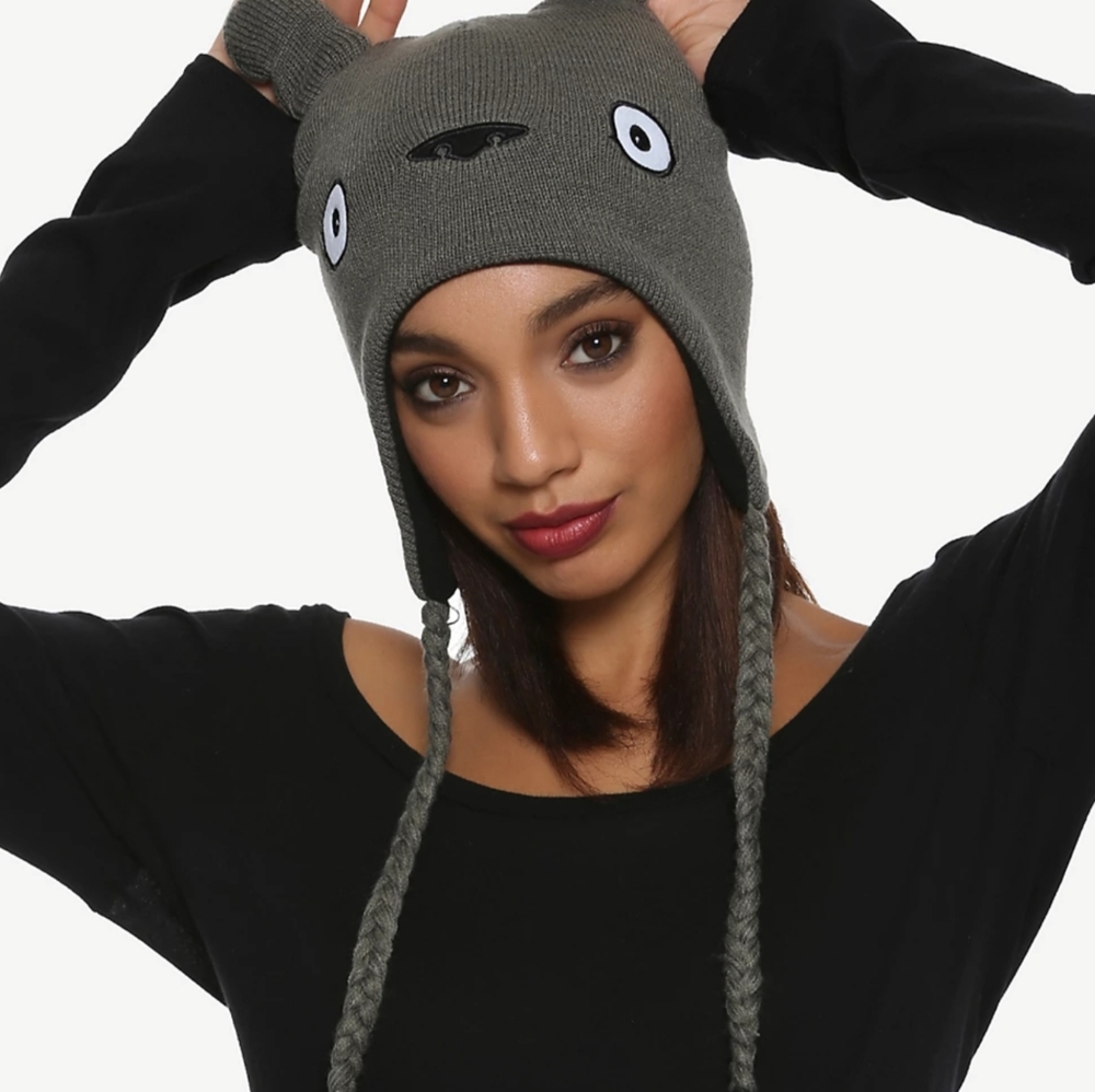 Studio Ghibli My Totoro faux fur tassle beanie